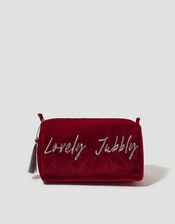 Lovely Jubbly Velvet Make Up Bag, , large