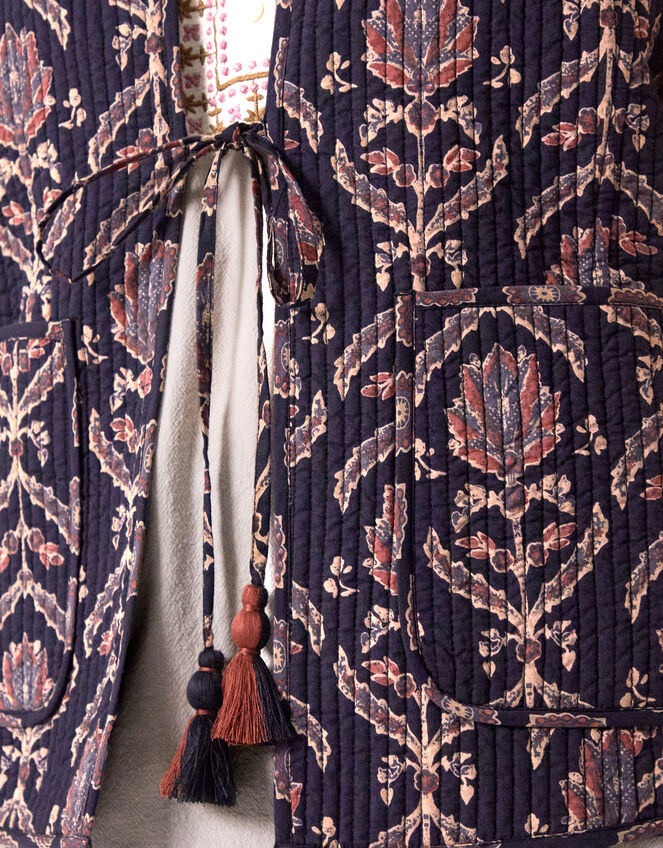 East Jesi Print Quilted Gliet, Multi (MULTI), large