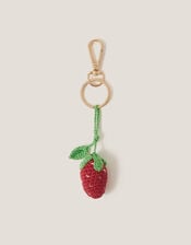 Strawberry Crochet Bag Charm, , large
