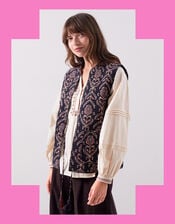 East Jesi Print Quilted Gliet, Multi (MULTI), large