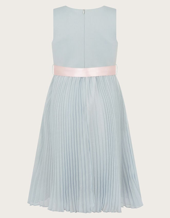 Sally Scuba Pleated Dress, Grey (GREY), large