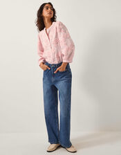 Blair Floral Appliqué Blouse, Pink (BLUSH), large