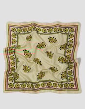 Louisa Floral Silk Square Scarf, , large