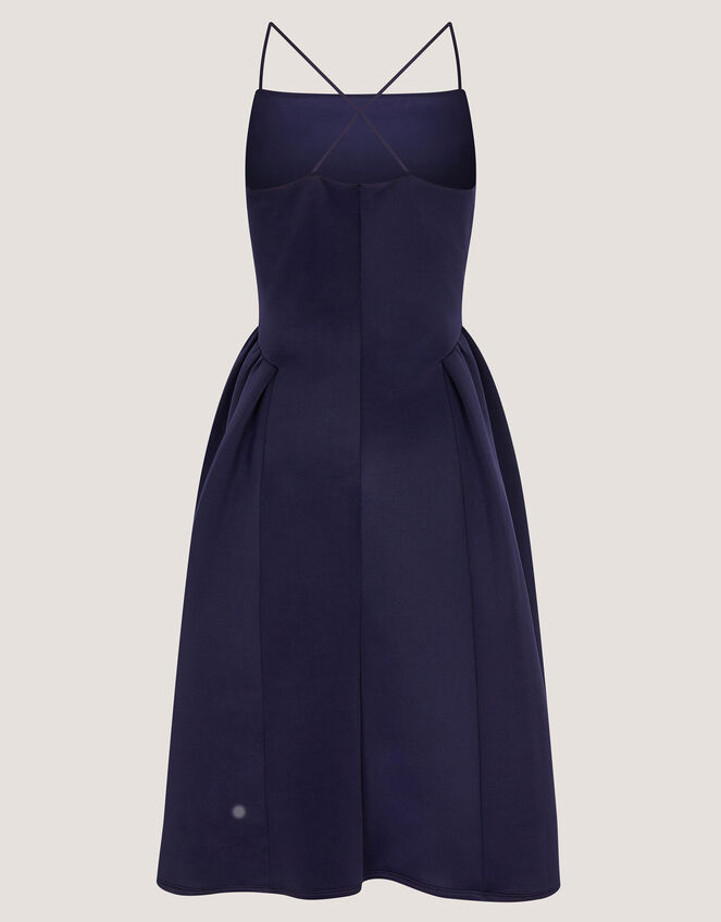 Molly Drop Waist Prom Dress, Blue (NAVY), large