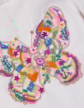 Baby Jersey Butterfly T-Shirt & Shorts Set, Ivory (IVORY), large