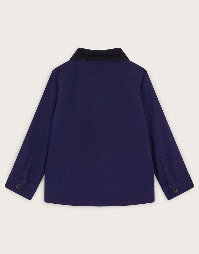 Collar Cord Jacket, Blue (BLUE), large