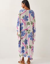 Fiona Maxi Print Kaftan, Ivory (IVORY), large