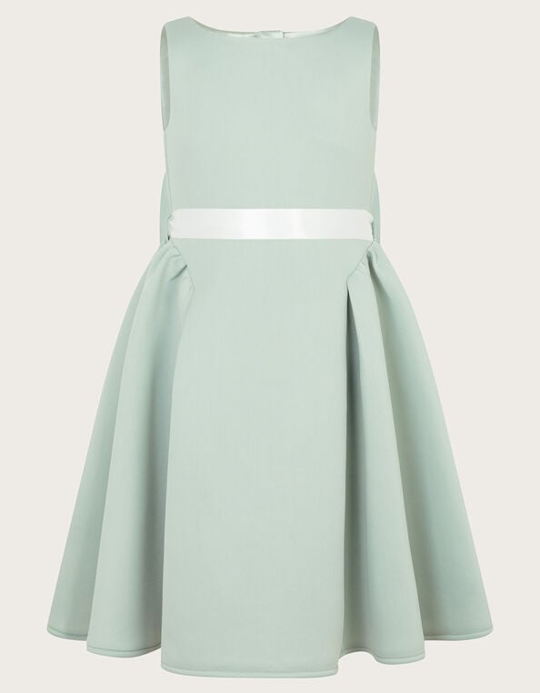 Molly Scuba Bridesmaid Dress, Green (SAGE), large