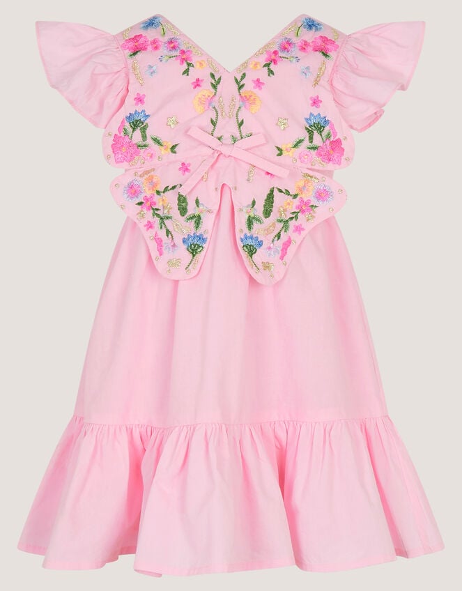 Baby Embroidered Butterfly Bodice Dress, Pink (PINK), large
