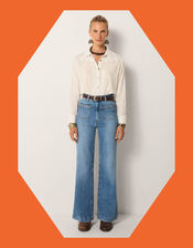 Maison Hotel Kerry Floral Embroidered Shirt, White (WHITE), large