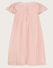 Nellie Pleated Bridesmaid Dress, Pink (PINK), large