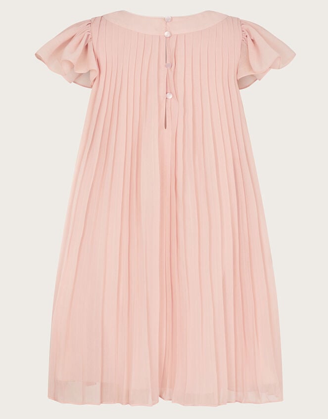 Nellie Pleated Bridesmaid Dress, Pink (PINK), large