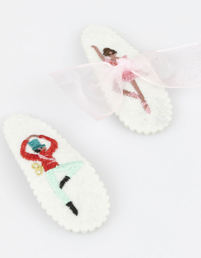 5-Pack Meri Meri Embroidered Nutcracker Hair Clips, , large