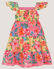 Baby Floral Print Dress, Pink (PINK), large