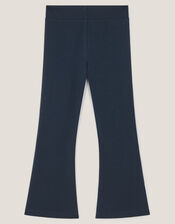 Christmas Scene Flare Leggings, Blue (NAVY), large