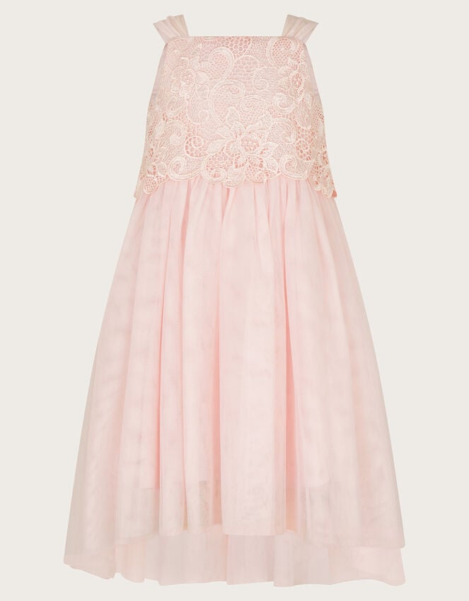 Anna Lace Bodice Maxi Dress, Pink (PALE PINK), large
