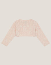 Baby Emilia Lace Scallop Cardigan, Pink (PINK), large