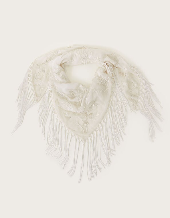 Embellished Bridal Tassel Cover Up, , large