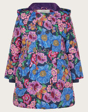 Tapestry Print Coat, Pink (PINK), large