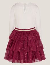 Christmas Tree Tulle Disco Dress, Red (RED), large