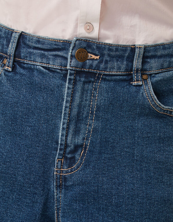 Dina Darted Barrel Jeans, Blue (MID AUTHENTIC BLUE), large