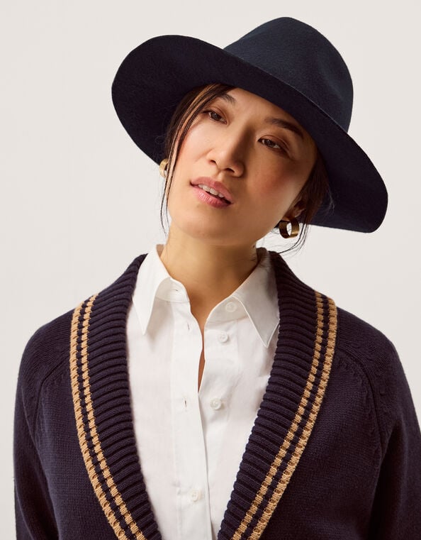 Drew Wool Fedora Hat, , large