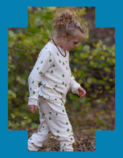 Little Green Radicals Tree Pyjamas Set, Cream (CREAM), large