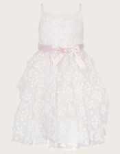 Jasmine Organza Flower Dress, Ivory (IVORY), large