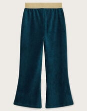Sparkle Velour Flare Joggers, Teal (TEAL), large