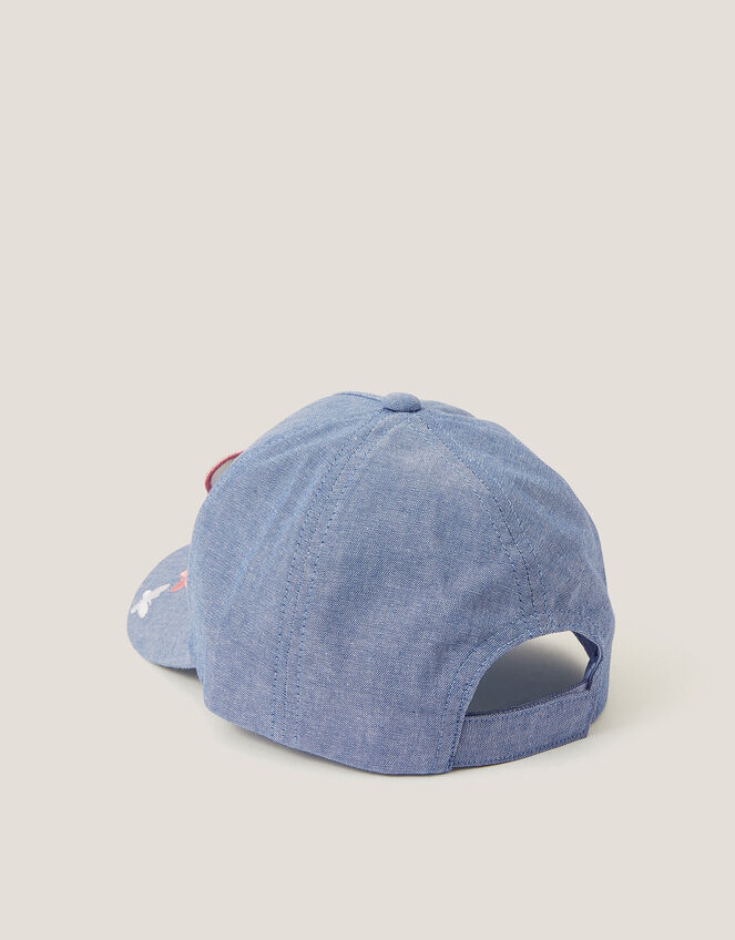 Butterfly Embroidered Denim Cap, Multi (MULTI), large