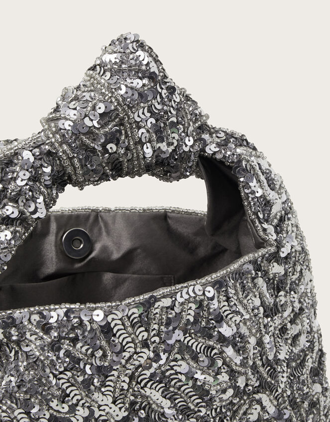 Sequin Knot Bag, , large