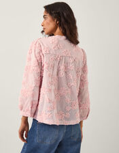 Blair Floral Appliqué Blouse, Pink (BLUSH), large