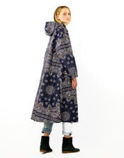 Wild Silves Paisley Longline Jacket, Blue (BLUE), large