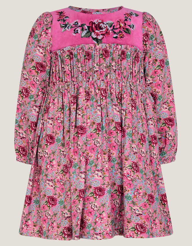 Baby Floral Long Sleeve Dress, Pink (PINK), large