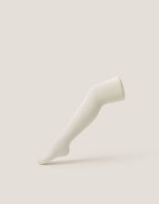 Baby Frosted Cotton Tights, Ivory (IVORY), large