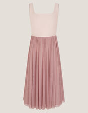 Naples Sleeveless Tulle Midi Dress, Pink (PALE PINK), large