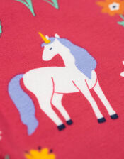 Frugi Libby Printed Leggings, DARK PINK, large