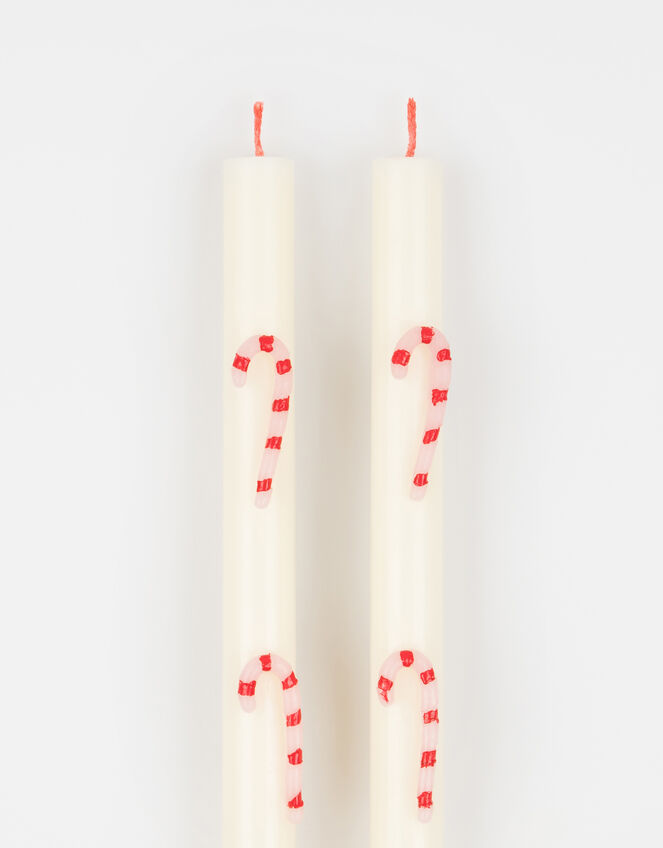 2-Pack Meri Meri Candy Cane Taper Candles, , large