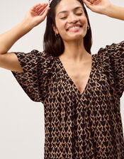 Arti Print Wide Leg Jumpsuit, Black (BLACK), large