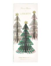 3-Pack Meri Meri x Liberty Paper Christmas Trees, , large
