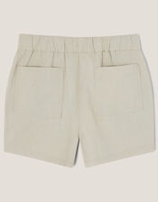 Plain Drawstring Shorts, Natural (STONE), large