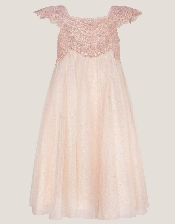 Estella Lace Bodice Dress, Pink (PINK), large