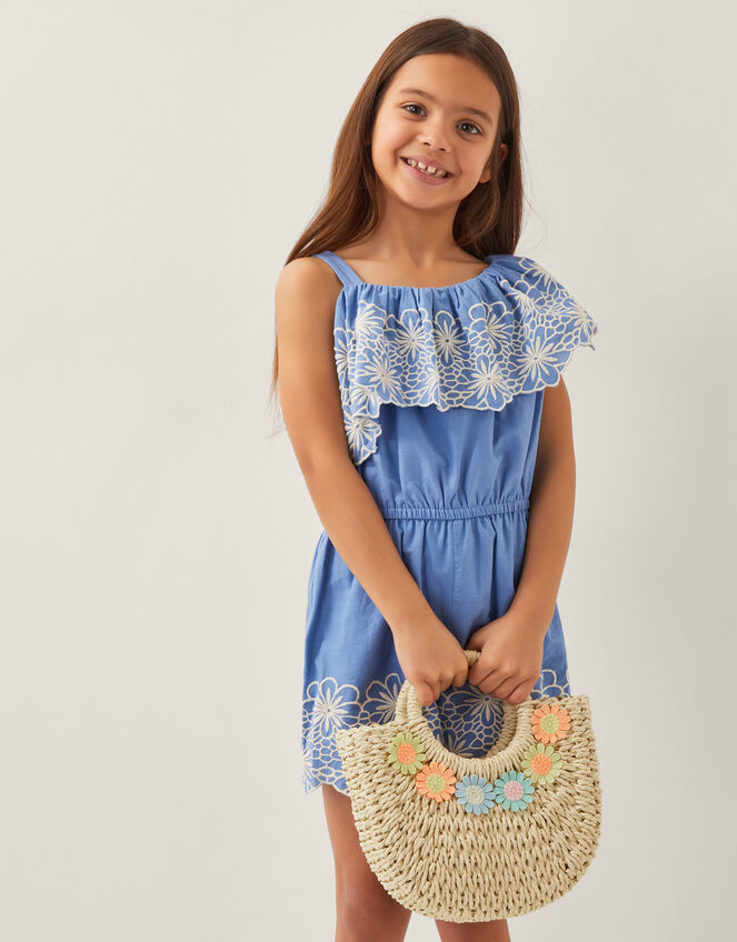 Floral Basket Bag, , large