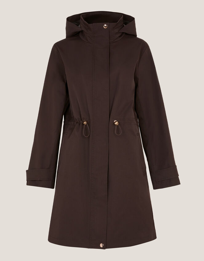 Ada Waterproof Raincoat, Brown (CHOCOLATE), large
