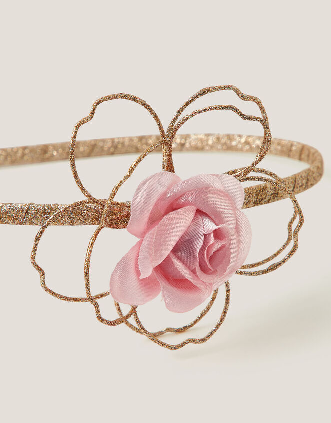 Rose Glitter Headband, , large