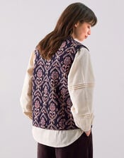 East Jesi Print Quilted Gliet, Multi (MULTI), large