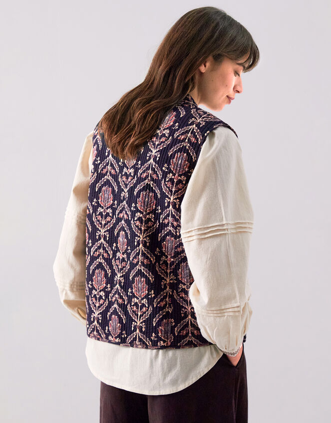 East Jesi Print Quilted Gliet, Multi (MULTI), large