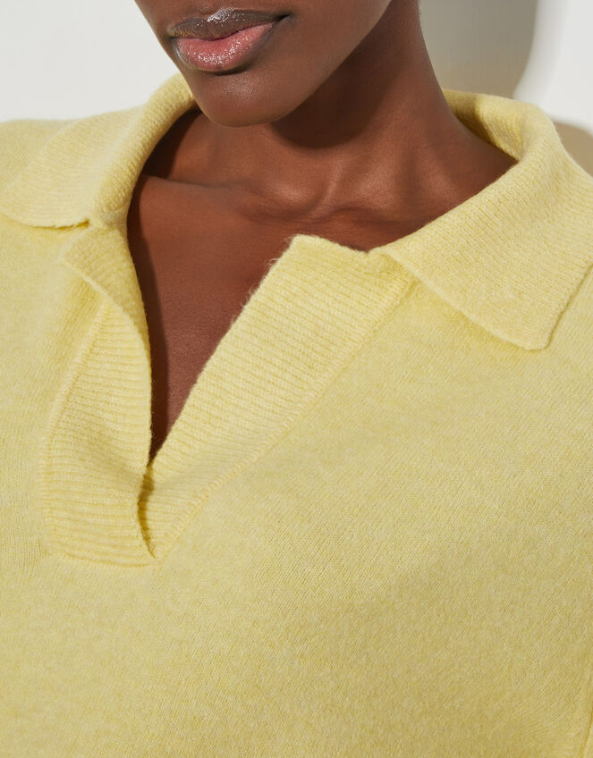 Carla Collar Jumper, Yellow (YELLOW), large