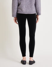 Vixie Velvet Leggings, Black (BLACK), large