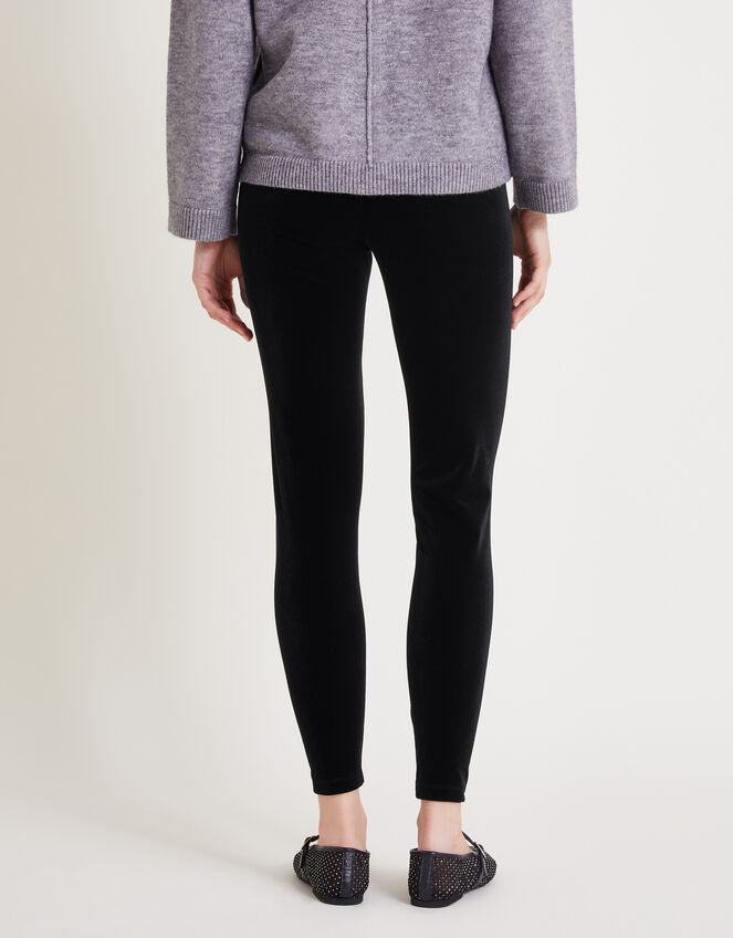 Vixie Velvet Leggings, Black (BLACK), large